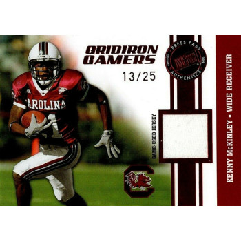 Kenny McKinley 2009 Press Pass Gridiron Gamers Jerseys Red Card #CB-KM /25