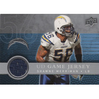 Shawne Merriman San Diego Chargers 2008 Upper Deck Game Jersey Card #UDGJ-SM