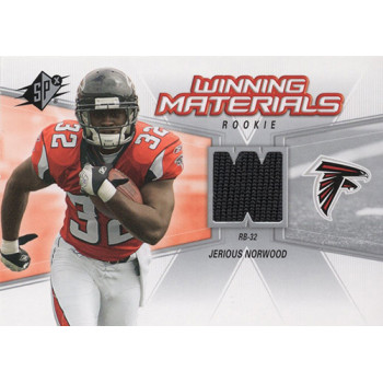 Jerious Norwood 2006 Upper Deck SPX Winning Materials Rookie Card #WMR-JN