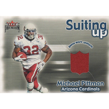 Michael Pittman Arizona Cardinals 2001 Fleer Premium Suiting Up Card