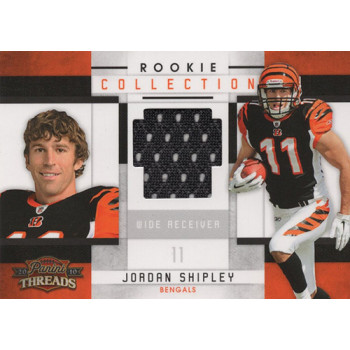 Jordan Shipley Bengals 2010 Panini Threads Rookie Collection Card #22 /299
