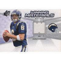 Charlie Whitehurst 2006 Upper Deck SPX Winning Materials Rookie Jersey Card #WMR-WH