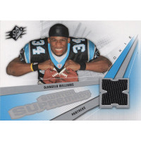 DeAngelo Williams 2006 Upper Deck SPX Swatch Supremacy Rookie Jersey Card #SW-DW DeAngelo Williams 2006 Upper Deck SPX Swatch Supremacy Rookie Jersey Card #SW-DW