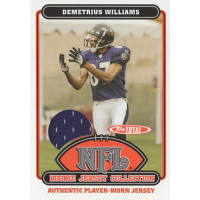 Demetrius Williams Ravens 2006 Topps Total Rookie Jersey Collection Card #39TE Demetrius Williams Ravens 2006 Topps Total Rookie Jersey Collection Card #39TE