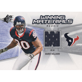 Mario Williams Texans 2006 Upper Deck SPX Rookie Winning Materials Card #WMR-MW