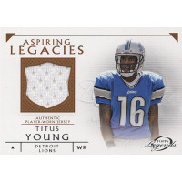 Titus Young Detroit Lions 2011 Topps Legends Aspiring Legacies Jsy Card #ALR-TY Titus Young Detroit Lions 2011 Topps Legends Aspiring Legacies Jsy Card #ALR-TY