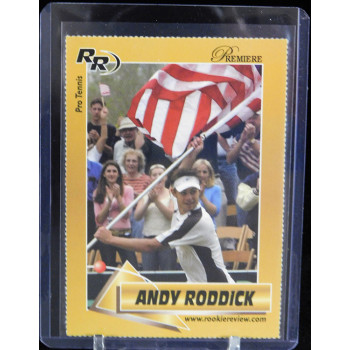 Andy Roddick 2002 Premiere Rookie Review Tennis Card #13 /99