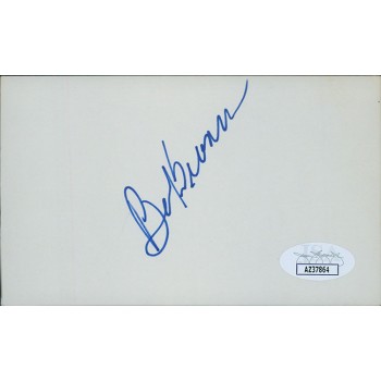 Bob Beamon Olympic Long Jump Signed 3x5 Index Card JSA Authenticated