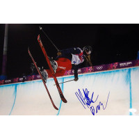 Maddie Bowman Olympic Skier Signed 12x18 Glossy Photo JSA Authenticated