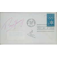Peggy Fleming Ice Skater Signed 1960 Olympic Games FDI Cachet JSA Authenticated