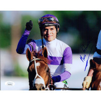 Mario Gutierrez Jockey Signed 8x10 Matte Photo JSA Authenticated