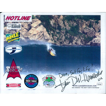 Kim Hamrock Surfer Signed 8.5x11 Paper Page Photo JSA Authenticated Kim Hamrock Surfer Signed 8.5x11 Paper Page Photo JSA Authenticated