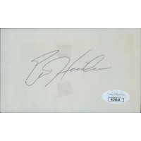 Eric Heiden Olympic Speed Skater Signed 3x5 Index Card JSA Authenticated