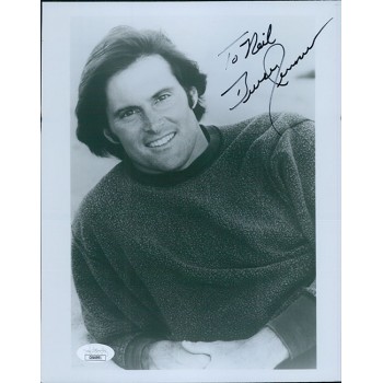 Bruce Jenner Track And Field Olympian Signed 8x10 Glossy Photo JSA Authenticated
