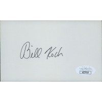 Bill Koch Olympic Cross-Country Skier Signed 3x5 Index Card JSA Authenticated