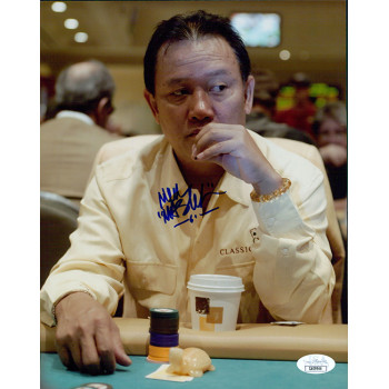 Men Nguyen WSOP Poker Player Signed 8x10 Glossy Photo JSA Authenticated Men Nguyen WSOP Poker Player Signed 8x10 Glossy Photo JSA Authenticated