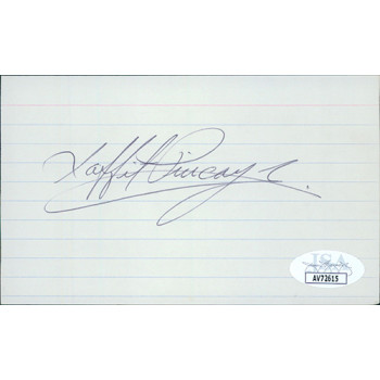 Laffit Pincay Jr. Jockey Signed 3x5 Index Card JSA Authenticated
