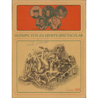 Willie Shoemaker Jockey Signed Olympic Fun Program JSA Authenticated