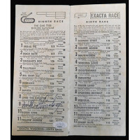 Willie Shoemaker Jockey Signed Oak Tree Santa Anita Program JSA Authenticated