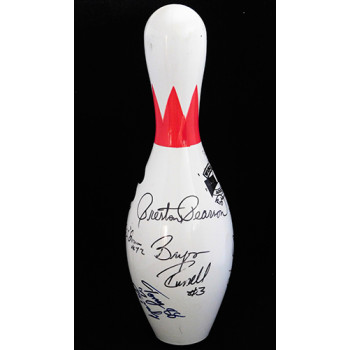 Sports HOFers & Stars Signed Bowling Pin Drexler Dorsett Moon JSA Authenticated