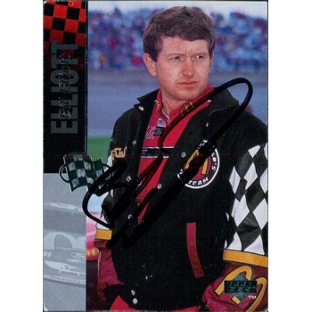 Bill Elliott NASCAR Racer Signed 1995 Upper Deck Card #225 JSA Authenticated Bill Elliott NASCAR Racer Signed 1995 Upper Deck Card #225 JSA Authenticated