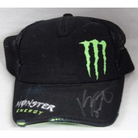 Kenny Bernstein NHRA Driver Signed 8x10 Monster Energy Hat JSA Authenticated
