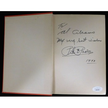 Peter DePaolo Indy 500 Racer Signed Wall Smacker Hardcover Book JSA Authentic