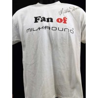 Milka Duno Indy Car Racing Signed Fan T-Shirt JSA Authenticated