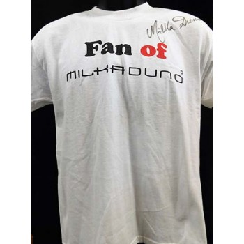 Milka Duno Indy Car Racing Signed Fan T-Shirt JSA Authenticated