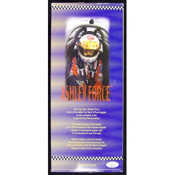 Ashley Force NHRA Driver Signed Mattel Doll JSA Authenticated