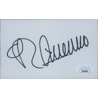 Roberto Guerrero Indy Driver Signed 3x5 Index Card JSA Authenticated