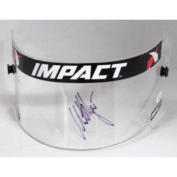 Matt Hagen NHRA Driver Signed Racing Helmet Visor Shield JSA Authenticated