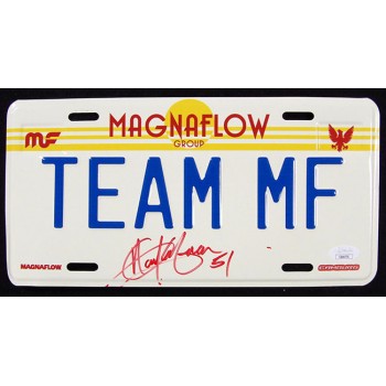 Aaron Kaufman TV Personality Race Driver Signed License Plate JSA Authenticated