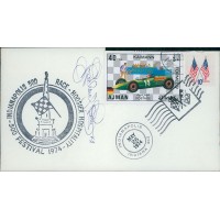 Richard Petty NASCAR Driver Signed First Day Issue Cover FDC JSA Authenticated