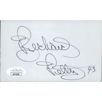Richard Petty NASCAR Driver Signed 3x5 Index Card JSA Authenticated