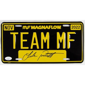 Leah Pritchett NHRA Driver Signed License Plate JSA Authenticated