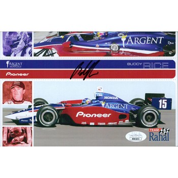 Buddy Rice Indy Car Racer Signed 5.5x8.5 Promo Stock Photo JSA Authenticated Buddy Rice Indy Car Racer Signed 5.5x8.5 Promo Stock Photo JSA Authenticated