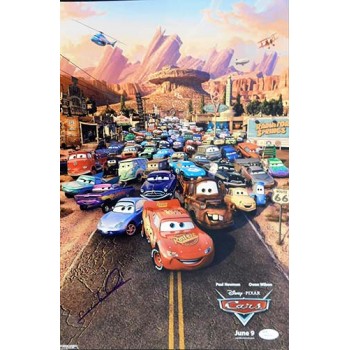 Mario Andretti Indy Car Racer Signed 12x18 Glossy Photo JSA Authenticated