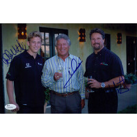 Mario, Michael & Marco Andretti Signed 8x12 Glossy Photo JSA Authenticated Mario, Michael & Marco Andretti Signed 8x12 Glossy Photo JSA Authenticated
