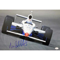 Michael Andretti Indy Car Racer Signed 12x18 Glossy Photo JSA Authenticated