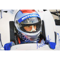 Michael Andretti Indy Car Racer Signed 12x18 Glossy Photo JSA Authenticated