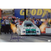 Ashley Force NHRA Driver Signed 12x18 Glossy Photo JSA Authenticated