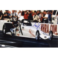 Ashley Force NHRA Driver Signed 12x18 Glossy Photo JSA Authenticated