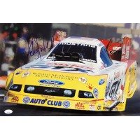 Ashley Force NHRA Driver Signed 12x18 Glossy Photo JSA Authenticated