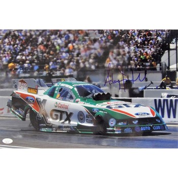 Ashley Force NHRA Driver Signed 12x18 Glossy Photo JSA Authenticated