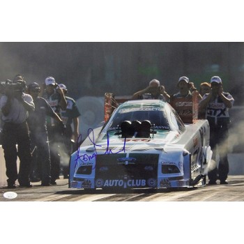 Ashley Force NHRA Driver Signed 12x18 Glossy Photo JSA Authenticated