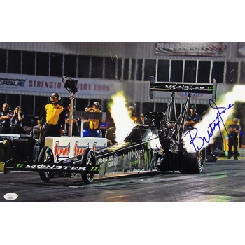 Brittany Force NHRA Driver Signed 12x18 Glossy Photo JSA Authenticated