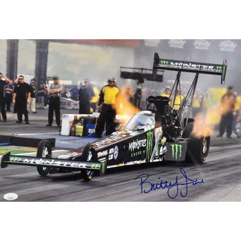 Brittany Force NHRA Driver Signed 12x18 Glossy Photo JSA Authenticated