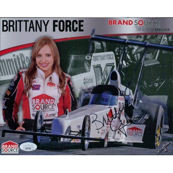 Brittany Force NHRA Driver Signed 8x10 Cardstock Promo Photo JSA Authenticated Brittany Force NHRA Driver Signed 8x10 Cardstock Promo Photo JSA Authenticated