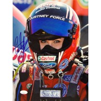 Courtney Force NHRA Driver Signed 11x14 Glossy Photo JSA Authenticated